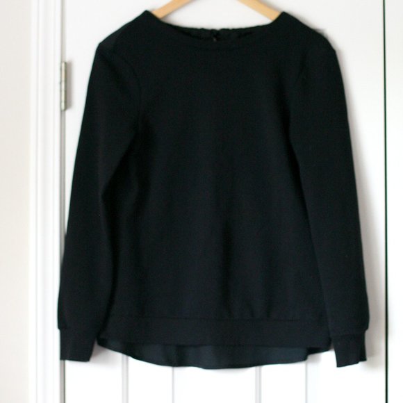 Mossimo Supply Co. Tops - Mossimo black tie neck sweatshirt